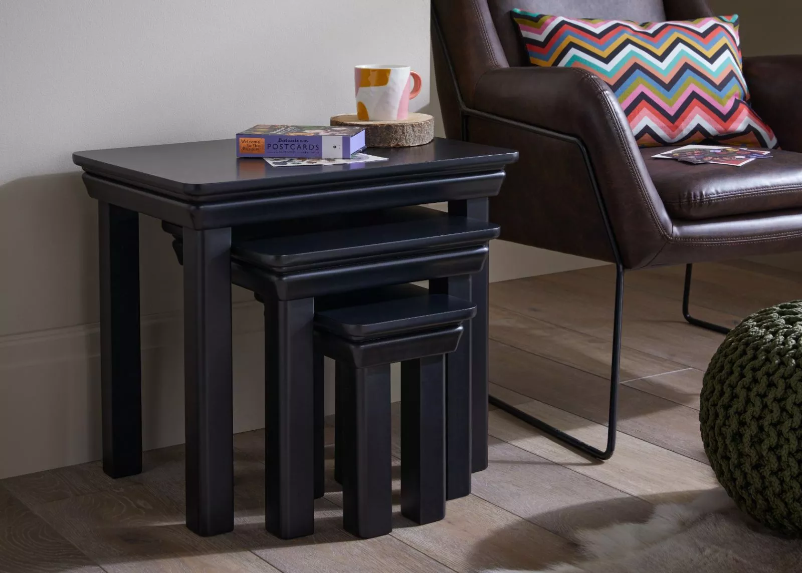 Black nest side table online
