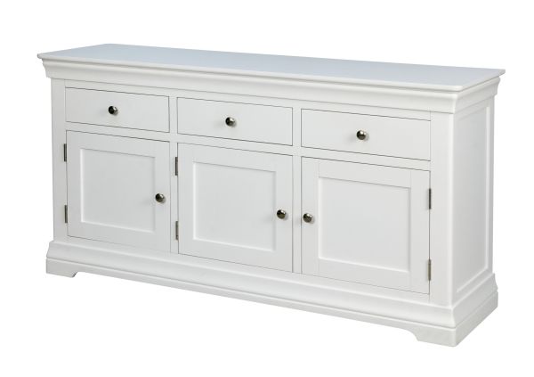 Toulouse 160cm Large White Painted Sideboard with Drawers | Fully Assembled