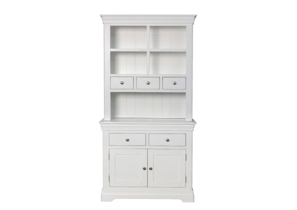 Toulouse White Painted Buffet & Hutch Storage Unit | Fully Assembled