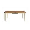 Country Oak 230cm Butterfly Extending Cream Painted Dining Table - SUMMER SALE - 8