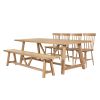 Doveridge 240cm Whitewash Limed Oak Large Trestle Dining Table - 10% OFF AUTUMN SALE - 4