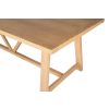 Doveridge 240cm Whitewash Limed Oak Large Trestle Dining Table - 10% OFF AUTUMN SALE - 6