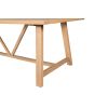 Doveridge 240cm Whitewash Limed Oak Large Trestle Dining Table - 10% OFF AUTUMN SALE - 7