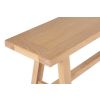 Doveridge 220cm Whitewash Limed Oak Large Trestle Dining Bench - 10% OFF CODE SAVE - 5