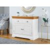 Farmhouse White Painted 100cm Assembled Oak Sideboard - 10% OFF CODE SAVE - 2