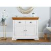 Farmhouse White Painted 100cm Assembled Oak Sideboard - 10% OFF CODE SAVE - 4