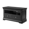 Toulouse Black Painted Fully Assembled TV Unit 2 Drawers - 10% OFF CODE SAVE - 5