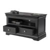 Toulouse Black Painted Fully Assembled TV Unit 2 Drawers - 10% OFF CODE SAVE - 7