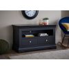 Toulouse Black Painted Fully Assembled TV Unit 2 Drawers - 10% OFF CODE SAVE - 2