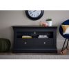 Toulouse Black Painted Fully Assembled TV Unit 2 Drawers - 10% OFF CODE SAVE - 3