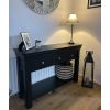 Toulouse Black Painted 3 Drawer Large Assembled Console Table - BLACK FRIDAY SALE - 3