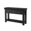 Toulouse Black Painted 3 Drawer Large Assembled Console Table - BLACK FRIDAY SALE - 6