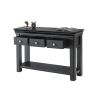 Toulouse Black Painted 3 Drawer Large Assembled Console Table - BLACK FRIDAY SALE - 8