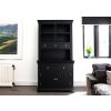 Toulouse Black Painted 100cm Buffet and Hutch Dresser Display Unit - BLACK FRIDAY SALE - 3