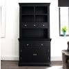 Toulouse Black Painted 100cm Buffet and Hutch Dresser Display Unit - BLACK FRIDAY SALE - 2