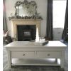 Toulouse Large Grey Painted Coffee Table 4 Drawers with Shelf - WINTER SALE - 2