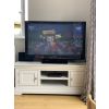 Toulouse Large Grey Painted Assembled TV Unit 2 Doors and Shelf - WINTER SALE - 5