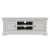 Toulouse Large Grey Painted Assembled TV Unit 2 Doors and Shelf - WINTER SALE - 6