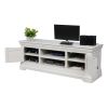 Toulouse Large Grey Painted Assembled TV Unit 2 Doors and Shelf - WINTER SALE - 7