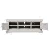 Toulouse Large Grey Painted Assembled TV Unit 2 Doors and Shelf - WINTER SALE - 9