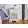 Toulouse Grey Painted One Drawer Fully Assembled Bedside Table - 10% OFF AUTUMN SALE - 10