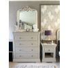 Toulouse Grey Painted One Drawer Fully Assembled Bedside Table - 10% OFF AUTUMN SALE - 4