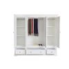 Toulouse White Painted 4 Door Quad Extra Large Wardrobe - Free Delivery ...