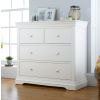 Toulouse White Painted Large Grande 2 Over 2 Assembled Chest Drawers - AUTUMN SALE - 4