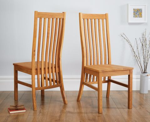 Lichfield Solid Oak Dining Chair with Timber Seat