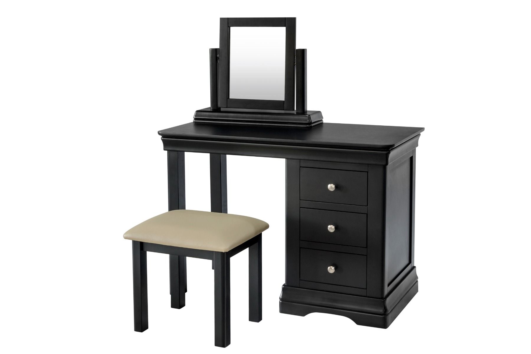 black toulouse dressing table