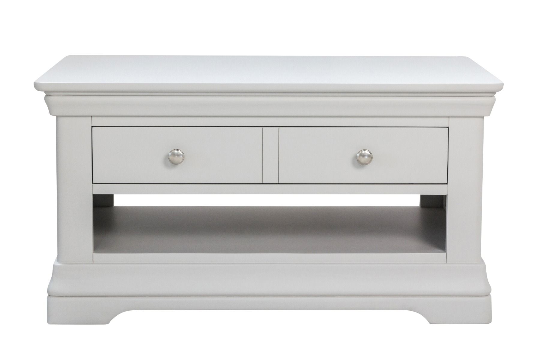 Toulouse Grey Painted Coffee Table 1 Drawer | Fully Assembled