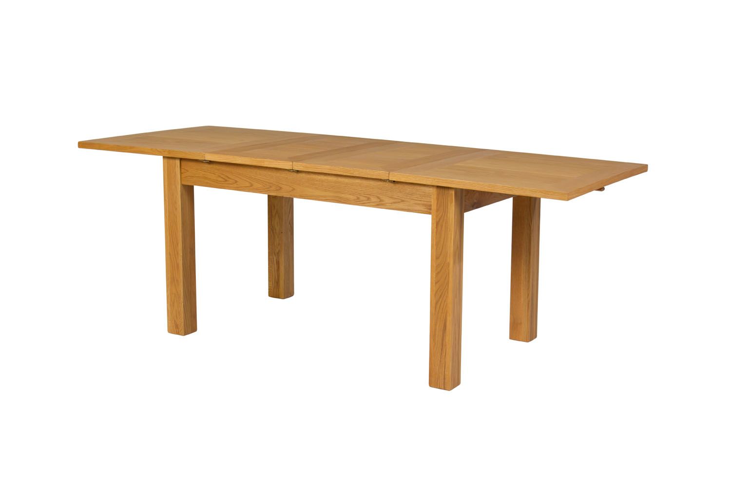 double extending oak dining table