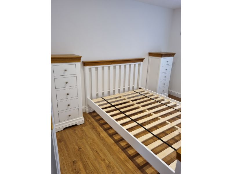Cotswold Cream Painted 5ft King Size Slatted Bed